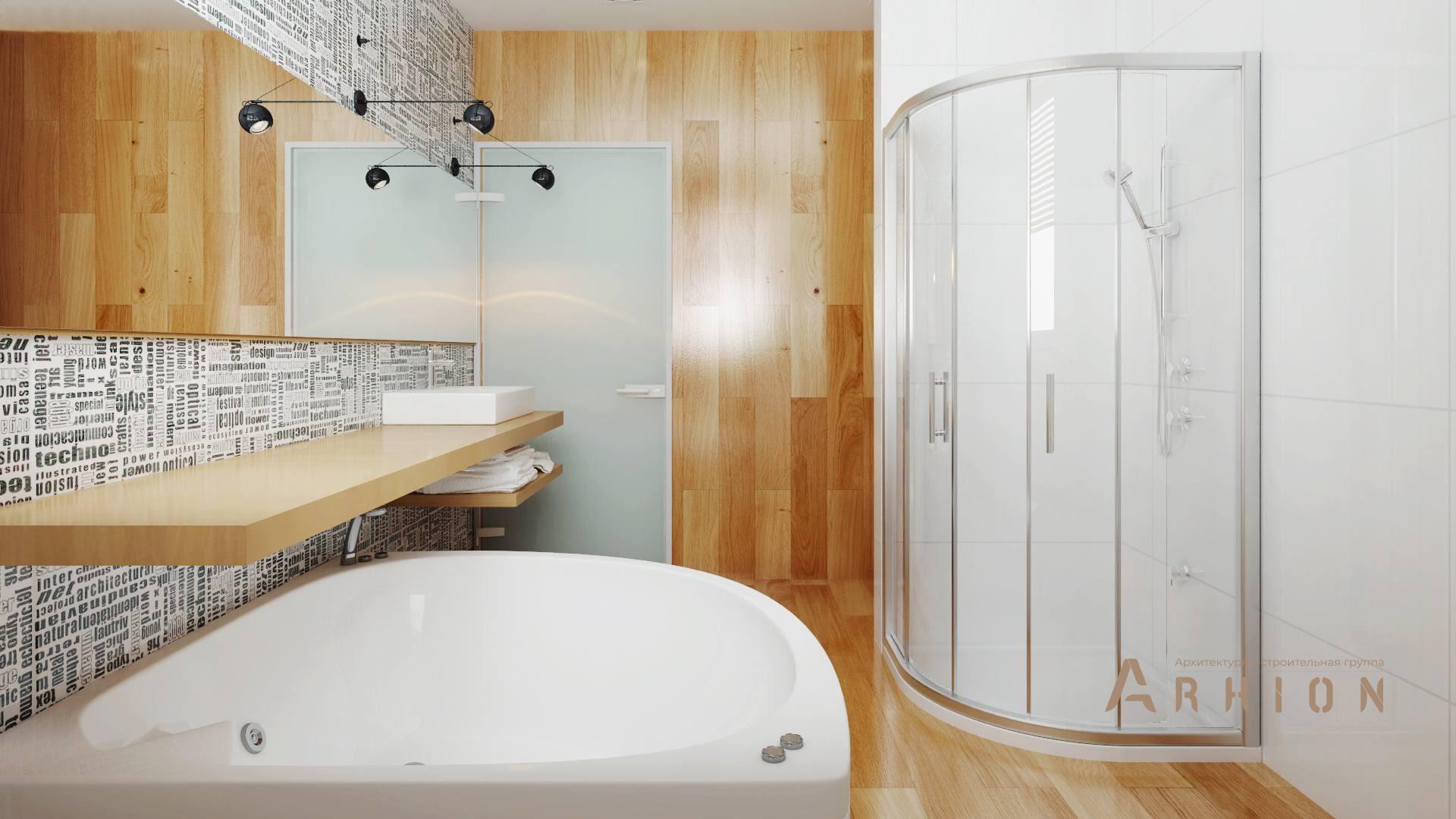 14. Проект двухэтажного дома в стиле хай-тек с плоской кровлей , Zx114, площадью - 219 кв c терассой, балконом, гаражом